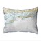 Clearwater Harbor Map Pillow 20x24 – Extra Large Zippered Pillow